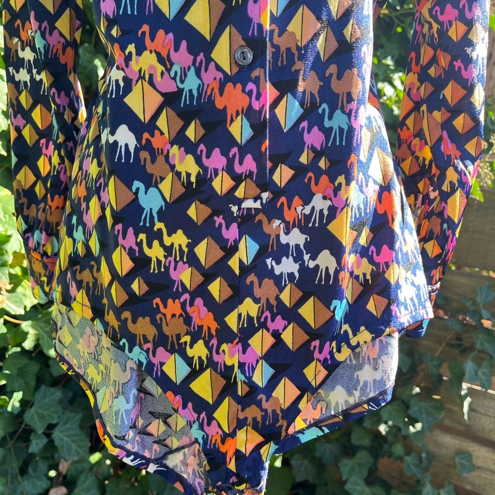 Colorful Camel Geometric Patterned Bodysuit - Picture 2 of 5